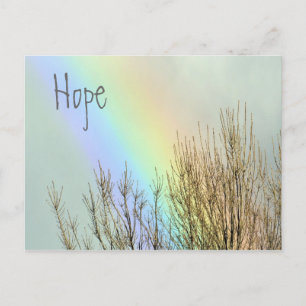Winter Rainbow Hope Briefkaart