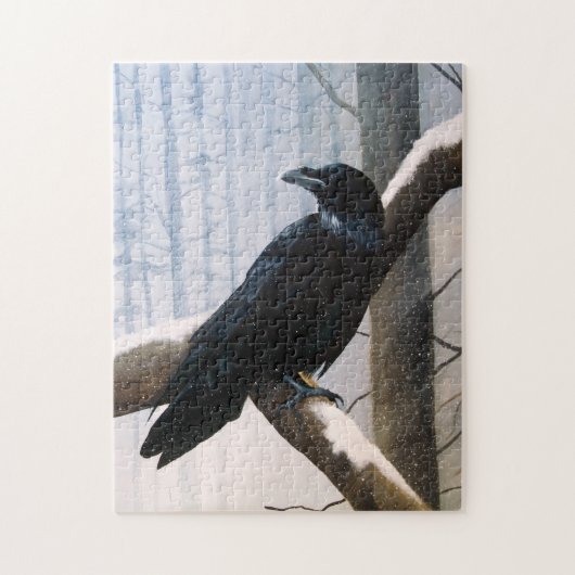 Winter Raven Forest Legpuzzel (Verticaal)