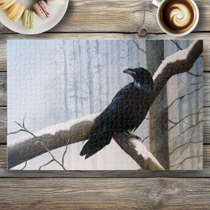 Winter Raven Forest Legpuzzel