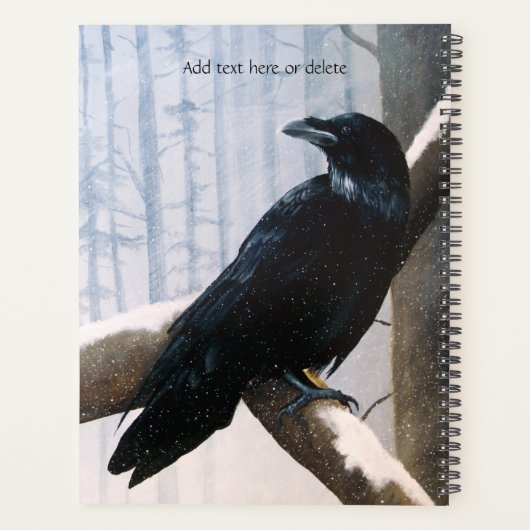 Winter Raven Forrest Planner (Achterkant)