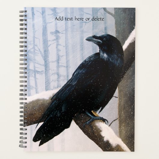 Winter Raven Forrest Planner (Voorkant)
