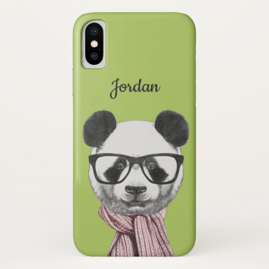 Winter Ready Panda Beer | Jouw namen toevoegen Case-Mate iPhone Case (Achterkant)