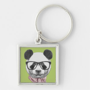 Winter Ready Panda Beer Sleutelhanger