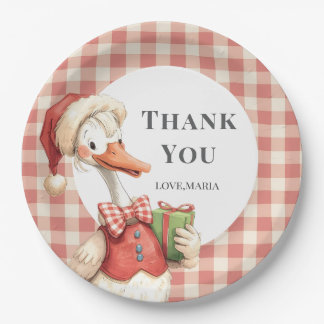 Winter Red Christmas Silly Goose  1st birthday Papieren Bordje