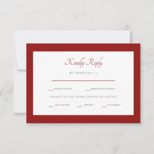 Winter Red Dinner Options RSVP Kaartje