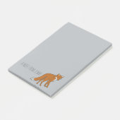 Winter Red Foxes Pattern Post-it® Notes (Schuin)