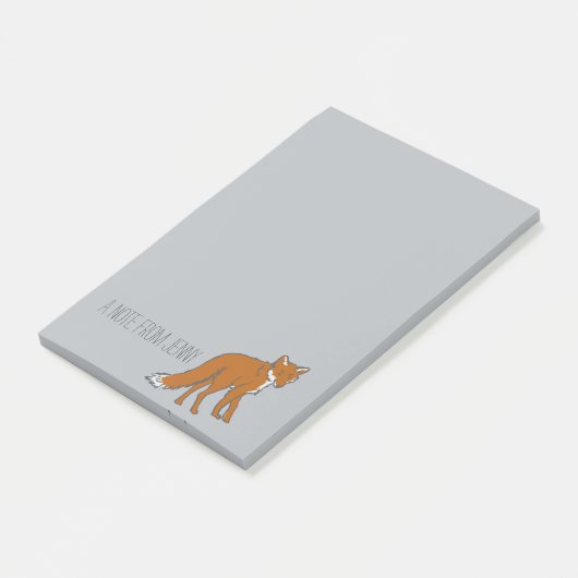 Winter Red Foxes Pattern Post-it® Notes (Schuin)