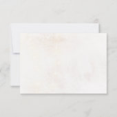 Winter Red Greenery Pinecone Mariage Détails Carte (Dos)