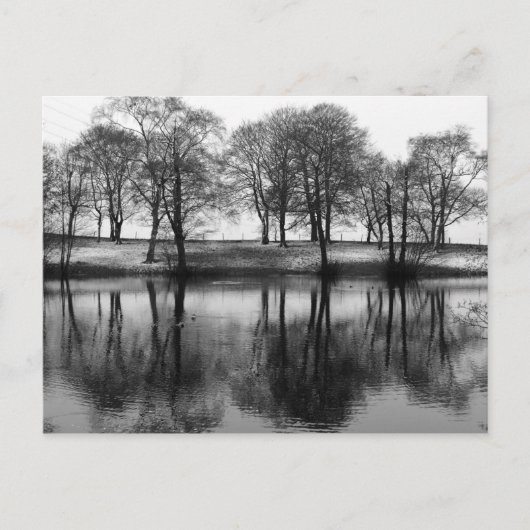 Winter Reflecties: Cheshire, Engeland Briefkaart (Voorkant)