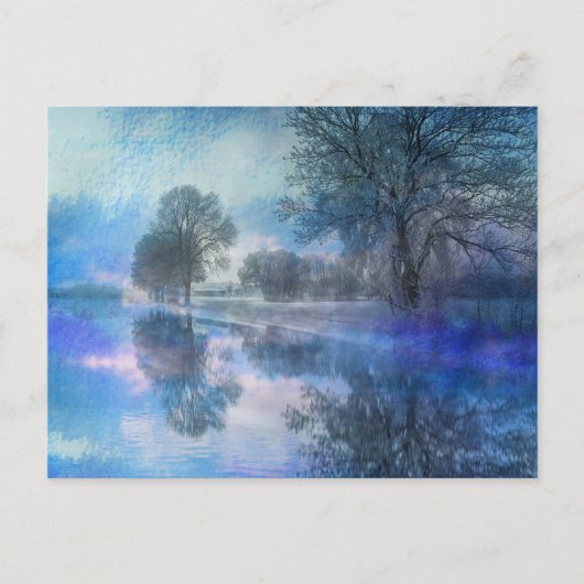 Winter Reflection Holiday Briefkaart (Voorkant)