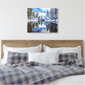 Winter Reflection op Yosemite Canvas Afdruk (Insitu (Slaapkamer))