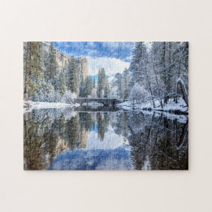 Winter Reflection op Yosemite Legpuzzel