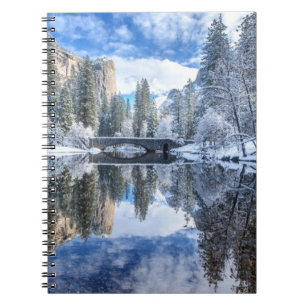 Winter Reflection op Yosemite Notitieboek