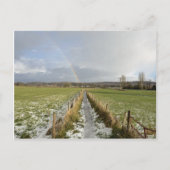 Winter Regenboog Arnside Moss Briefkaart (Voorkant)