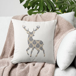 Winter Reindeer Chinoiserie Kussen