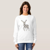 Winter Reindeer Chinoiserie Sweater (Voorkant volledig)