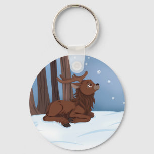Winter Reindeer Sleutelhanger