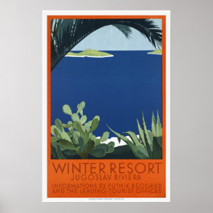 Winter Resort Joegoslavië JuJoegov Riviera Poster