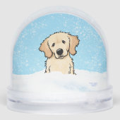 Winter Retriever Christmas Art (Arrière)