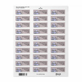 Winter Return Address Etiket (Full Sheet)