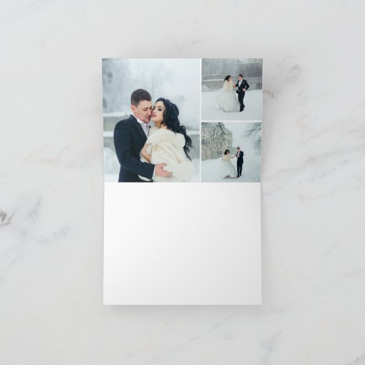 Winter Reverie | Merci Mariage personnalisé (Intérieur)