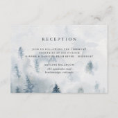 Winter Reverie Reception Kaart (Voorkant)