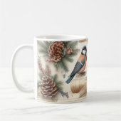 Winter Robin & Scroll : Ancien Mug de Noël (Gauche)