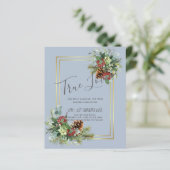 Winter Rode Bessen Denneappels Bruiloft (Staand voorkant)