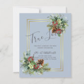 Winter Rode Bessen Denneappels Bruiloft (Voorkant)