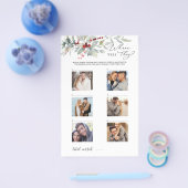 Winter rode bessen groen waar ze waren spel flyer (Enkel)