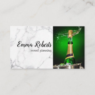 Winter Romantic Champagne Rustic Event Planning Visitekaartje