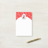 Winter (rood) Oude Engelse schapenhond (grijs 1) Post-it® Notes (Op bureau)
