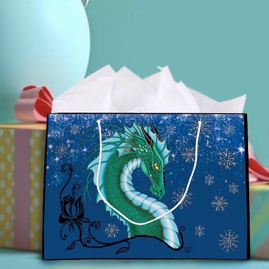 Winter Roos Dragon Groot Cadeauzakje