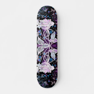 Winter Roos en Butterflies - prachtig Skateboard