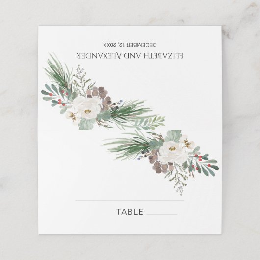 Winter Roos Pinery Wedding (Buitenkant ongevouwen)