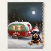 Winter Rottweiler Caravan Kerstavontuur Planner (Achterkant)