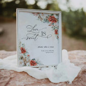 Winter Rouge Vert Pinecone L'amour est doux signe