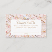 Winter Roze Bloemenluier Raffle Ticket