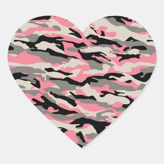 WINTER ROZE CAMO HART STICKER (Voorkant)