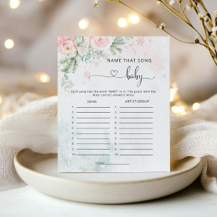 Winter roze eucalyptus Name dat lied baby shower