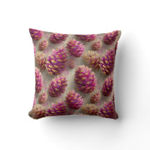 Winter Roze Pine Kegels met Gouden Accenten