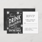 Winter RSVP Tijd tot Drink Champagne (Voorkant / Achterkant)