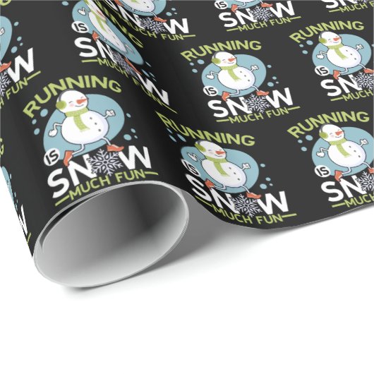 Winter Runner - Runner is Snow Much Fun Cadeaupapier (Rol Hoek)