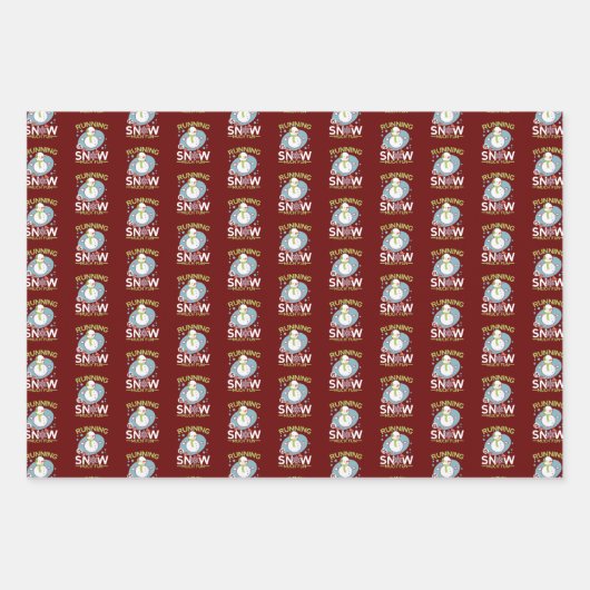 Winter Runner - Runner is Snow Much Fun Inpakpapier Vel (Voorkant 2)