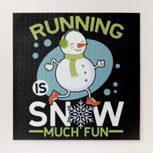 Winter Runner - Runner is Snow Much Fun Legpuzzel