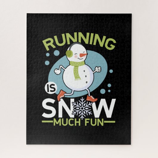 Winter Runner - Runner is Snow Much Fun Legpuzzel (Verticaal)