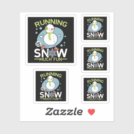 Winter Runner - Runner is Snow Much Fun Sticker (Vel)