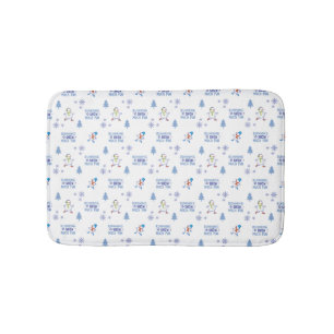 Winter Running - Sneeuwman Kerstboom Badmat