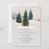 Winter Rustic Bridal Shower Kaart (Voorkant)