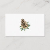 Winter Rustisch Baby shower Diaper Raffle Kaarten (Achterkant)